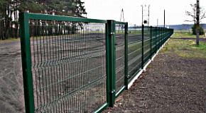 Забор металлический секционный из сварной сетки темный